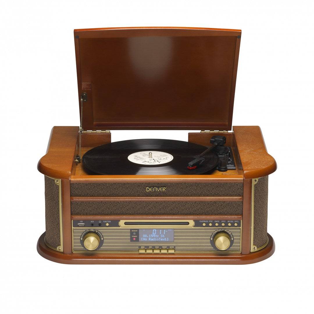 DENVER MRD-51 Audio Systeem - Bruin Hout-0