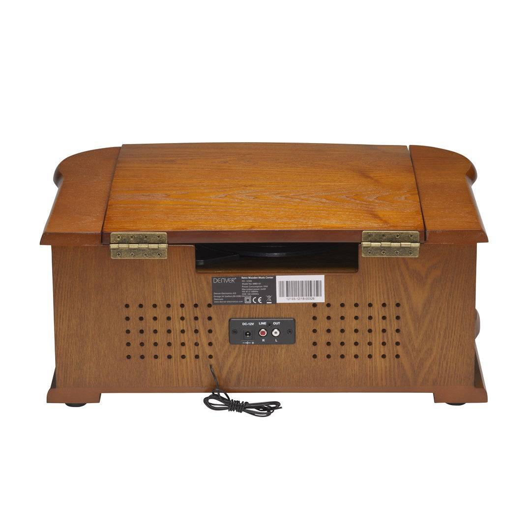 DENVER MRD-51 Audio Systeem - Bruin Hout-2
