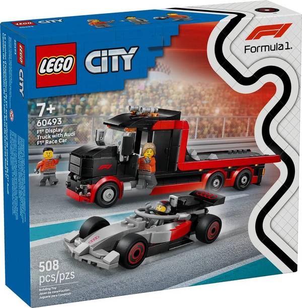LEGO CITY 60493 F1 Display Truck met Audi F1 Race Car