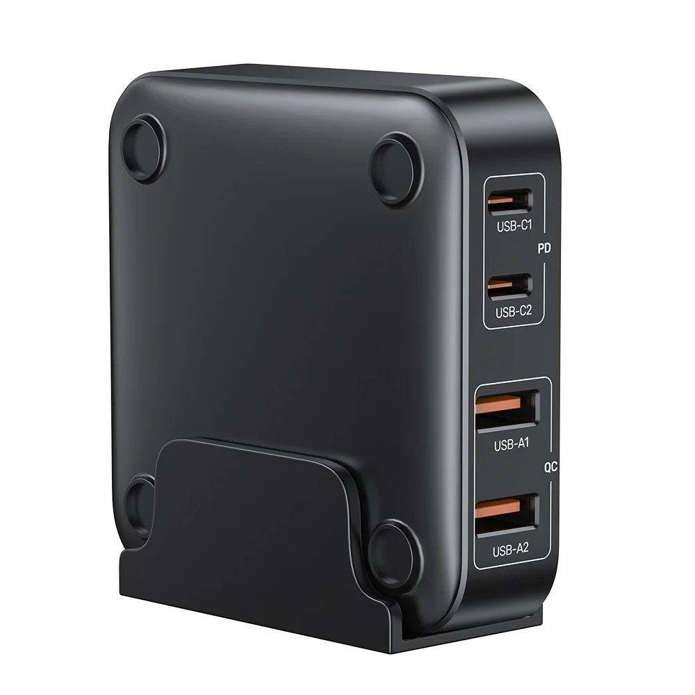 Unitek GaN Netwerkoplader - P1228ABK01-EU | 70W 2x USB-C 2x USB-A-3