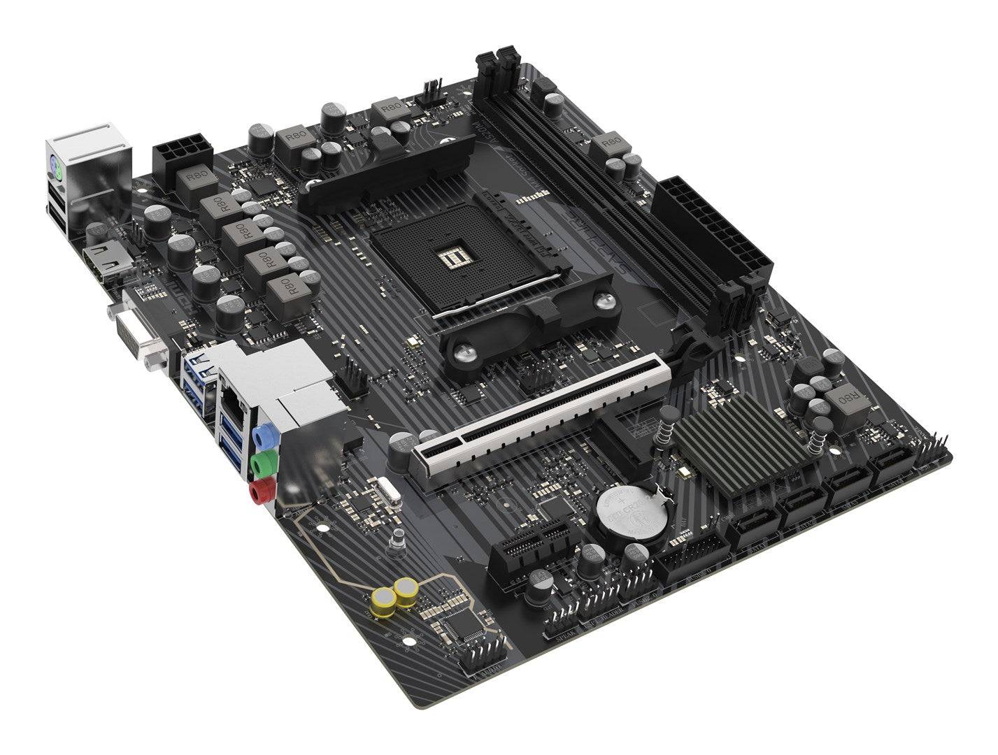 Sapphire A520M-E - Moederbord - Micro ATX - Socket AM4 - AMD A520 Chipset - USB 3.2 Gen 1 - Gigabit LAN - Onboard-3