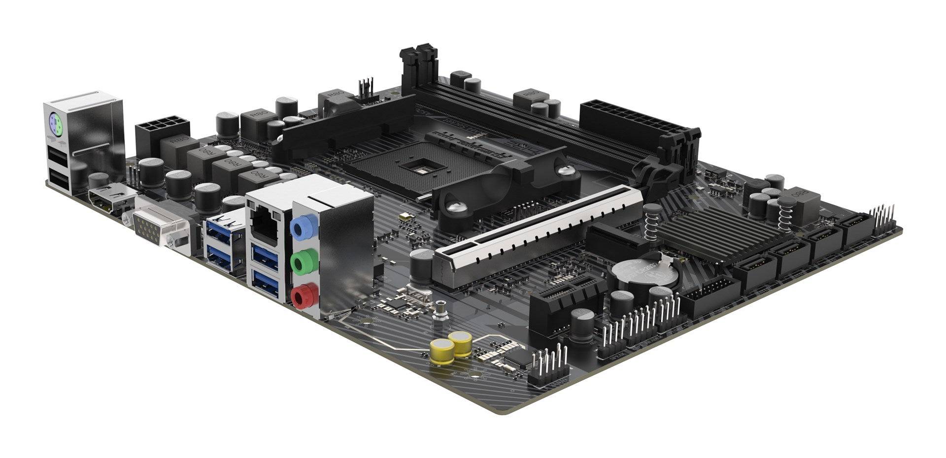 Sapphire A520M-E - Moederbord - Micro ATX - Socket AM4 - AMD A520 Chipset - USB 3.2 Gen 1 - Gigabit LAN - Onboard-4