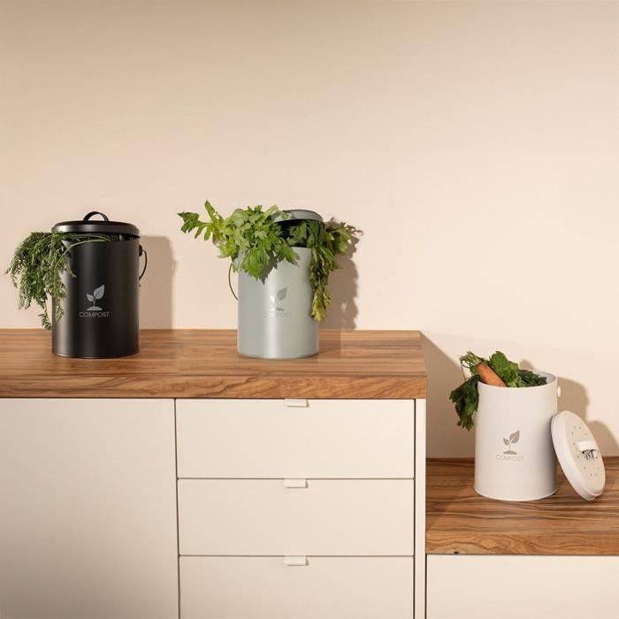 Livoo Compostemmer 6 L Zwart - MES154N-4