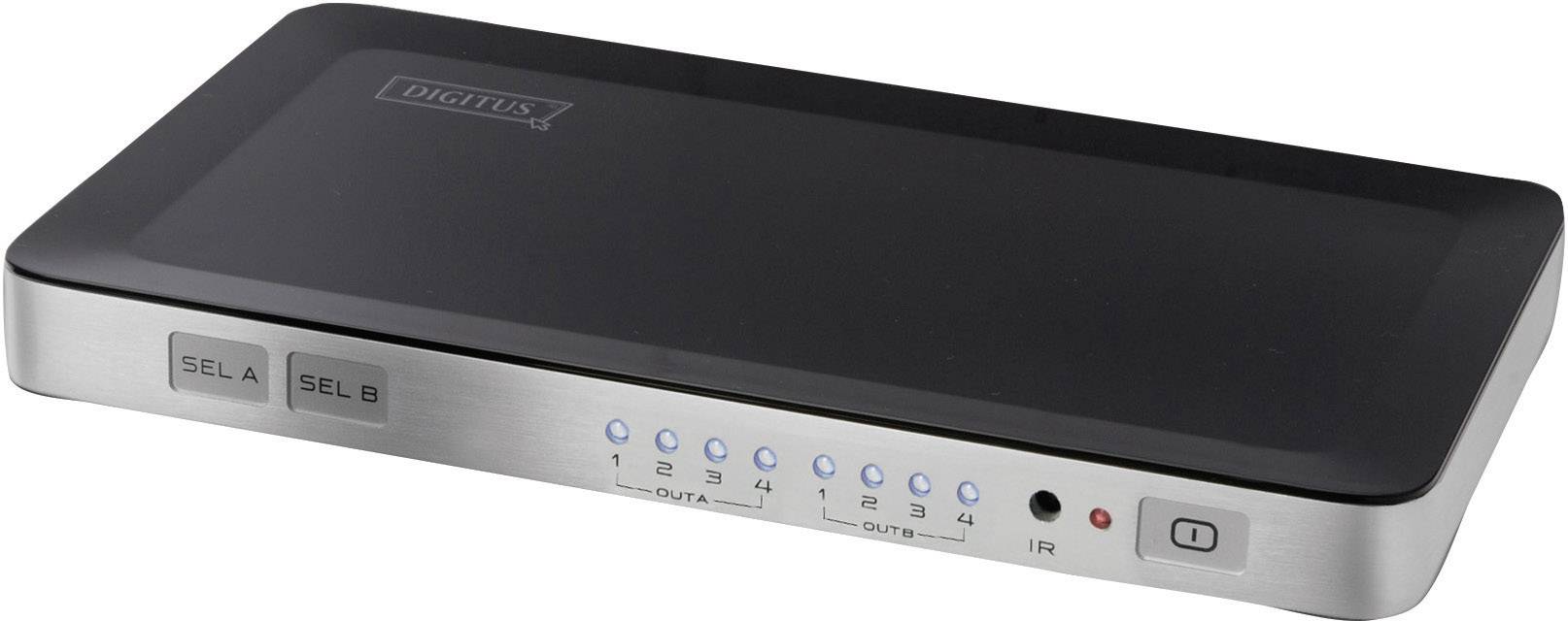 Digitus DS-48300 4 poorten HDMI-Matrix-switch Met afstandsbediening