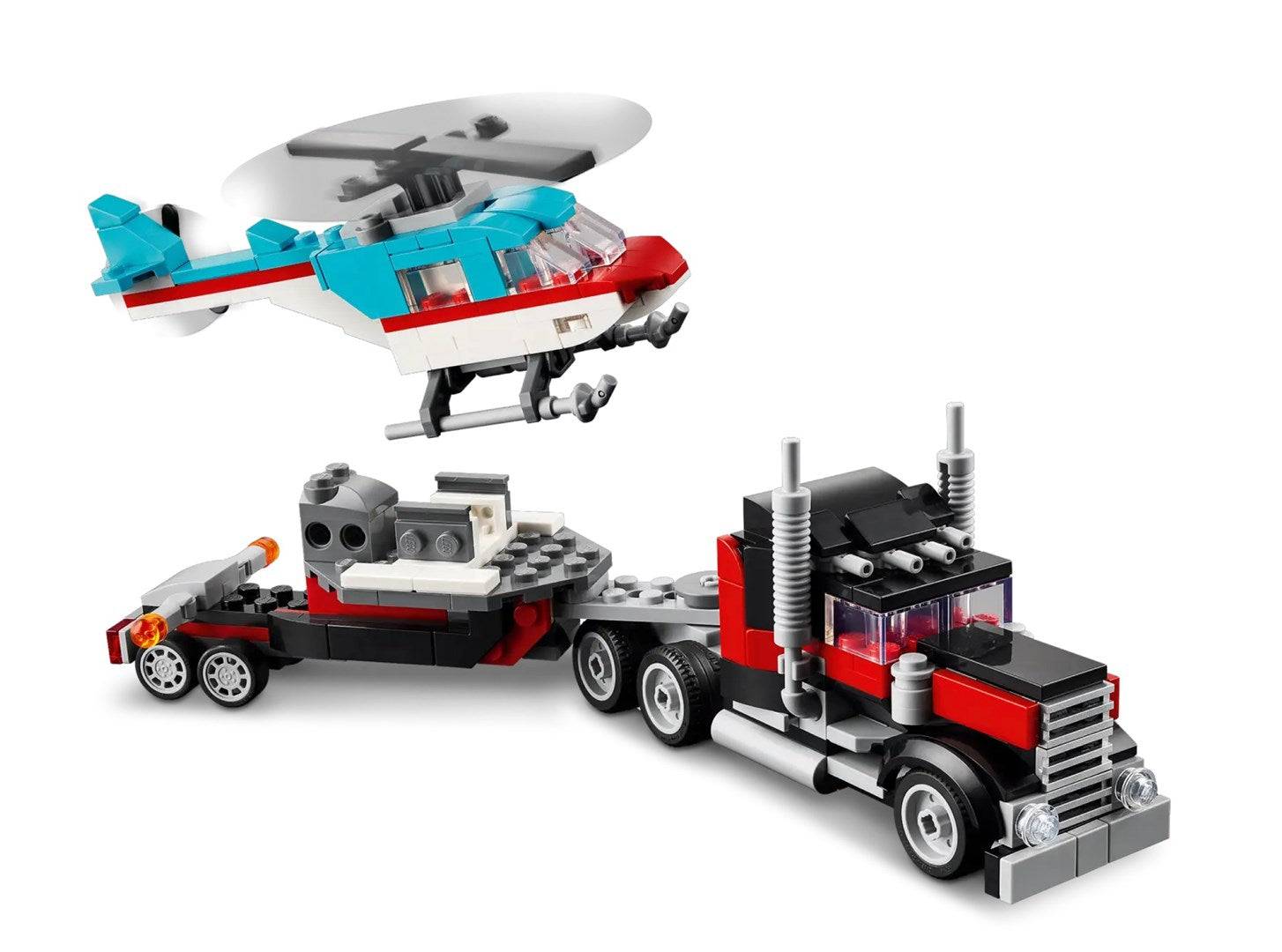 LEGO Creator 3-in-1 Laadwagen met Helicopter (31146)-3
