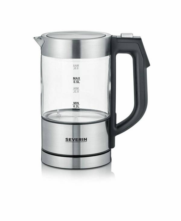 Severin Waterkoker RVS Geborsteld/Zwart WK 3458 WK3458