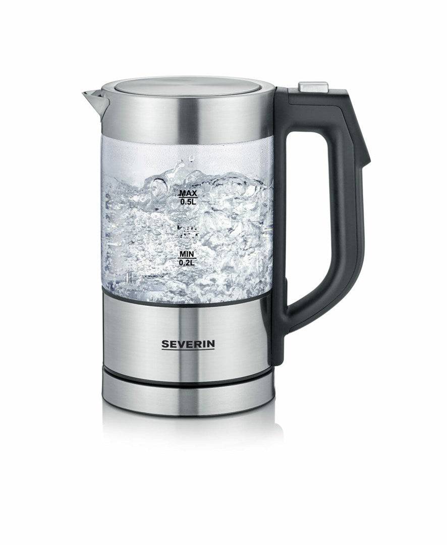 Severin Waterkoker RVS Geborsteld/Zwart WK 3458 WK3458-1