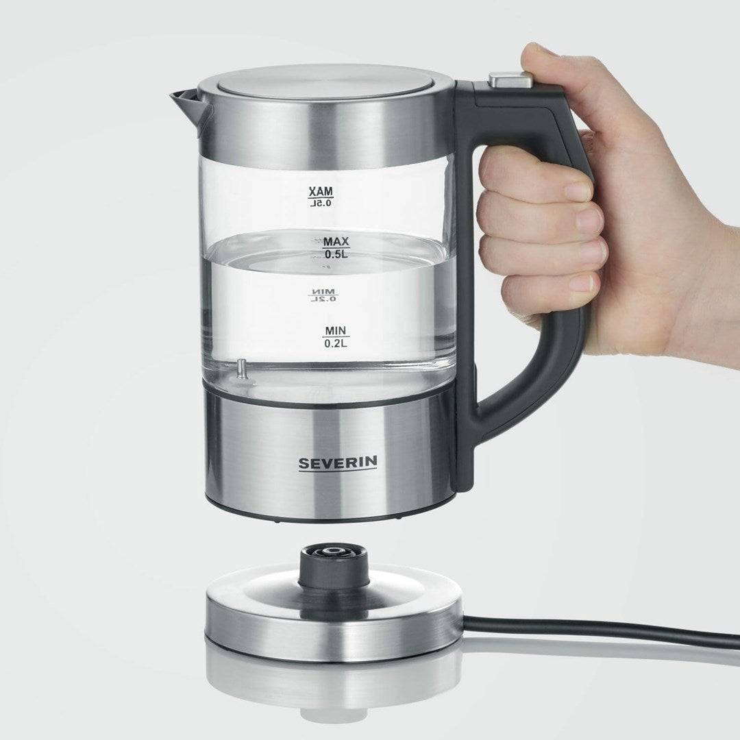 Severin Waterkoker RVS Geborsteld/Zwart WK 3458 WK3458-2