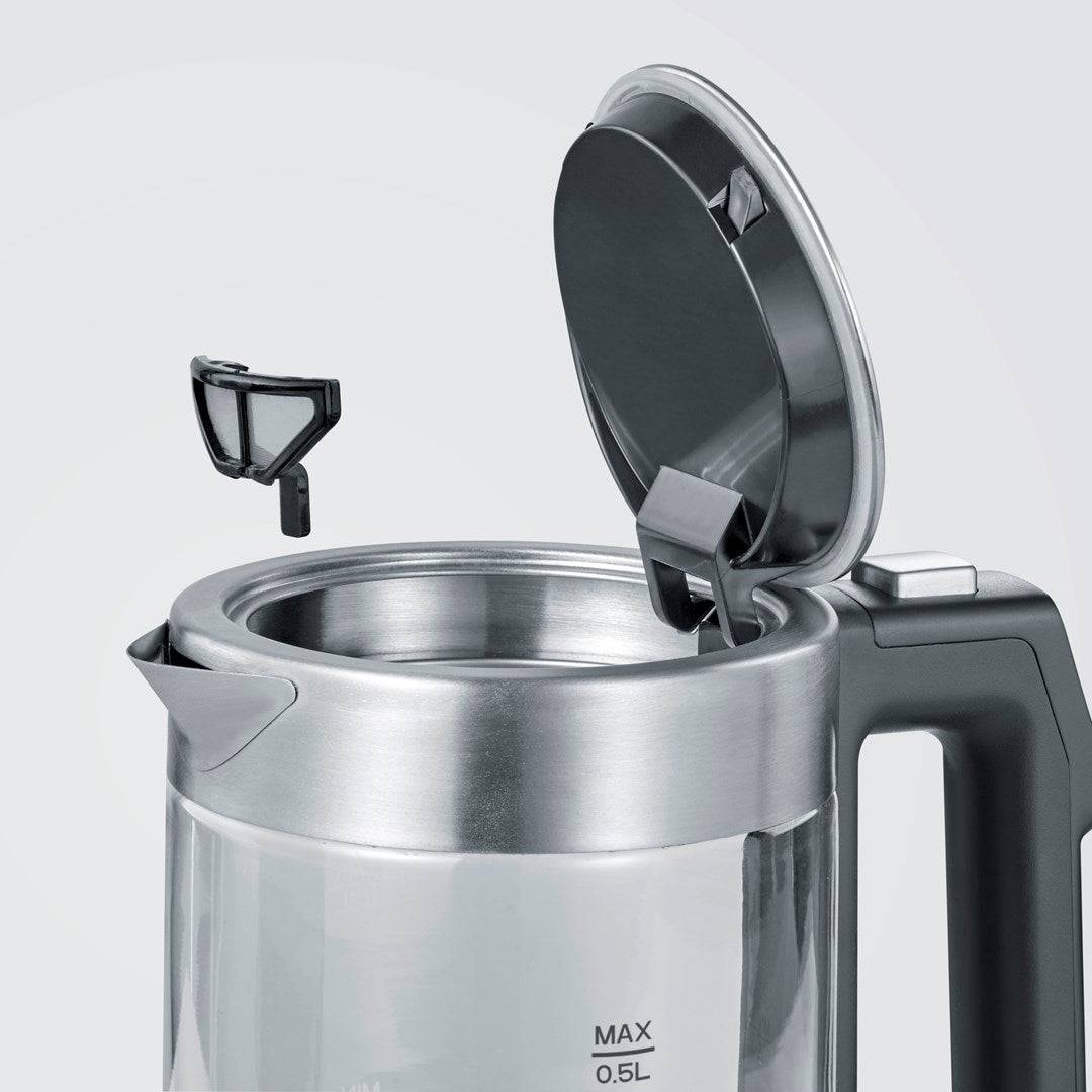 Severin Waterkoker RVS Geborsteld/Zwart WK 3458 WK3458-3