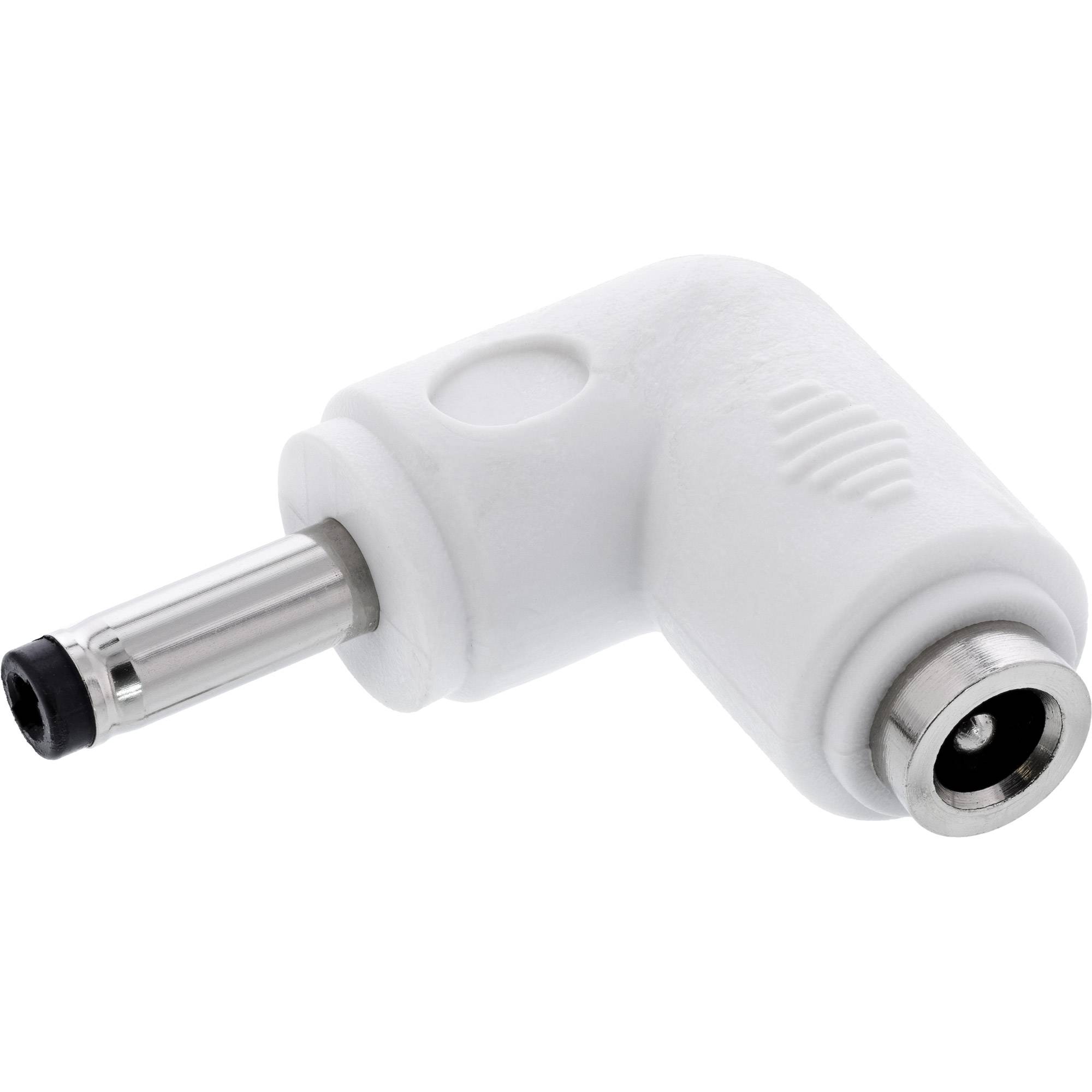InLine® DC-adapter, 4,0 x 1,7 mm, stekker/bus, haaks, wit-0