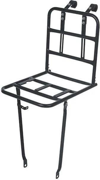 Voordrager Basil Front Carrier L 40 x 28 x 96 cm - mat zwart-0