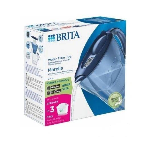 Brita Marella+3 Maxtra Pro PP Waterfilterkan 2,4 L Blauw-3