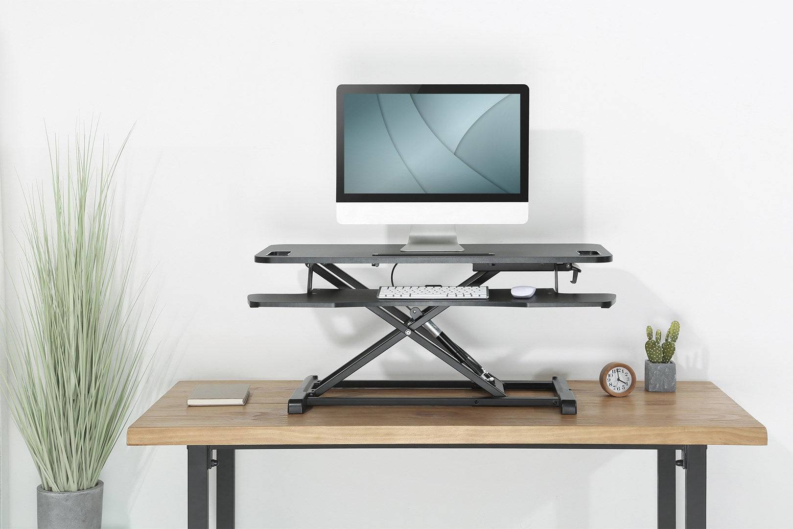 DIGITUS Ergonomische Werkplekverhoger DA-90380-1 voor LCD Monitor/Toetsenbord/Muis - Zwart-2