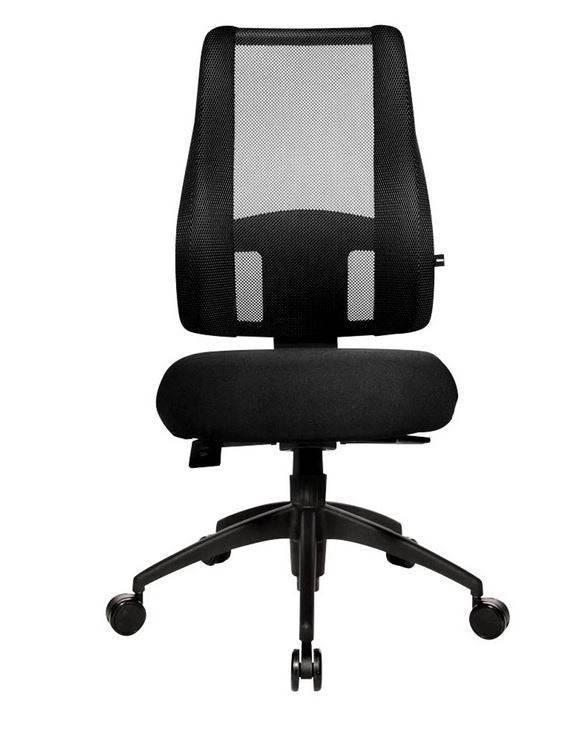 Lady Deluxe Bureaustoel Zwart Zonder Armleuningen LT20B0 W500-0