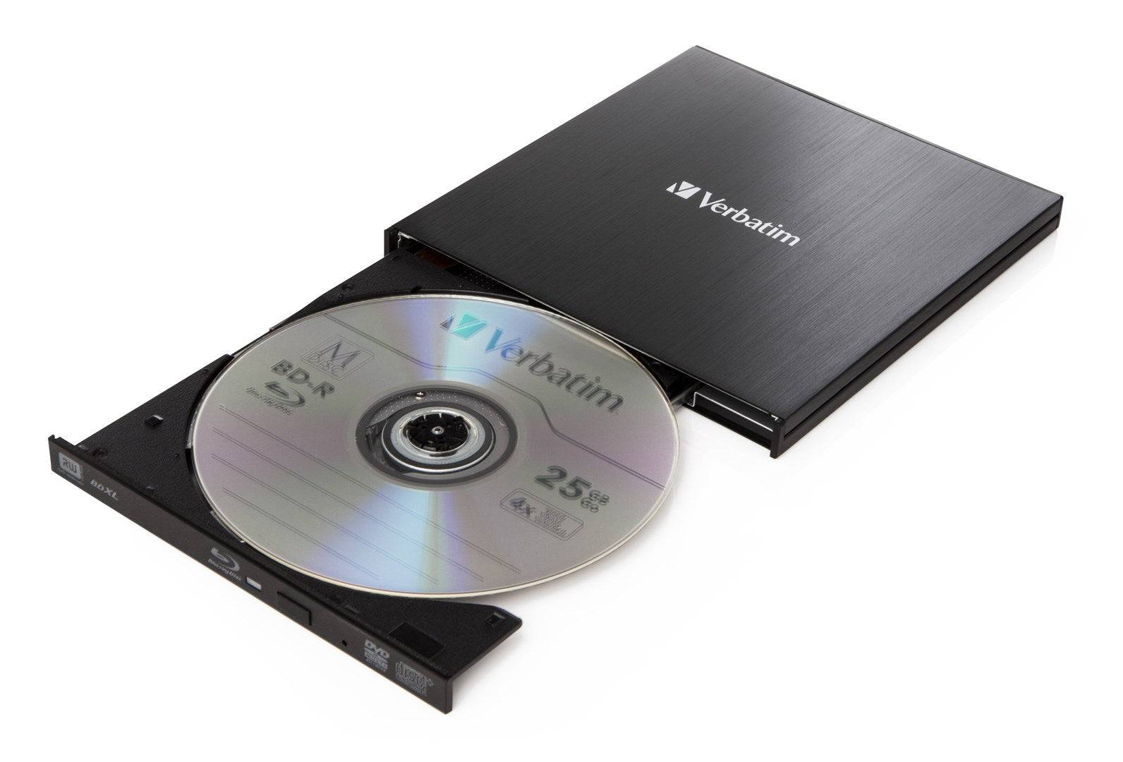 Verbatim Slimline BDXL Writer - 6x - SuperSpeed USB 3.0 - Extern (43890)-3