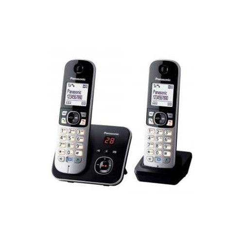 Panasonic KX TG6822 Draadloze Telefoon met Antwoordapparaat DECT Zwart + Extra Handset-0