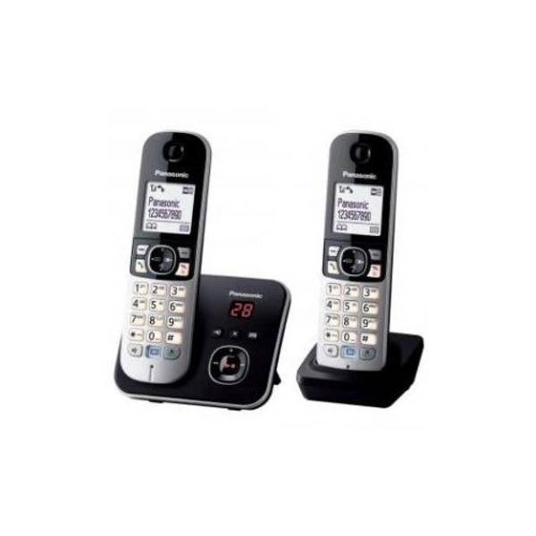 Panasonic KX TG6822 Draadloze Telefoon met Antwoordapparaat DECT Zwart + Extra Handset