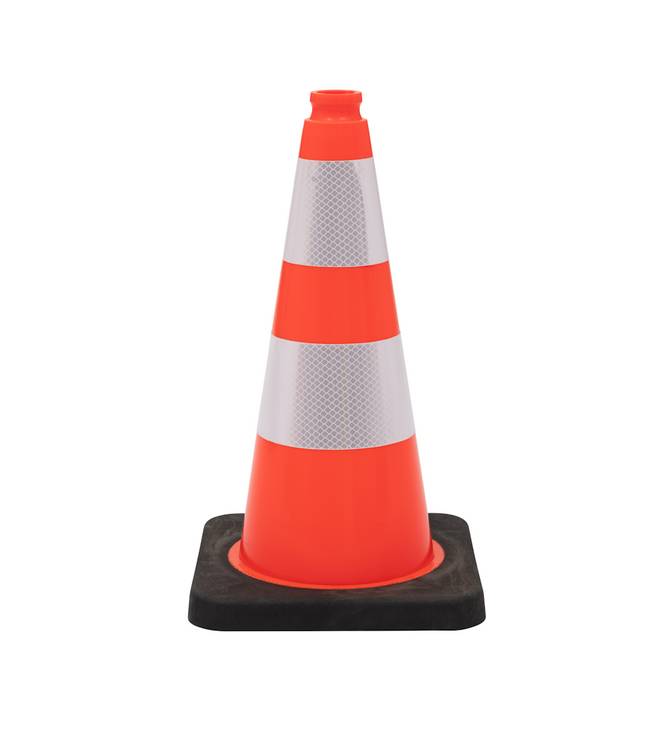 Verzwaarde verkeerskegel 50 cm-0