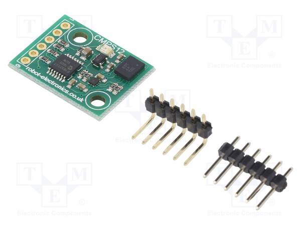 DFROBOT DF-CMPS12 Sensor: positie; digitaal kompas; 3,3÷5VDC; I2C; BMX160; ±2000°/s - 1 stuk
