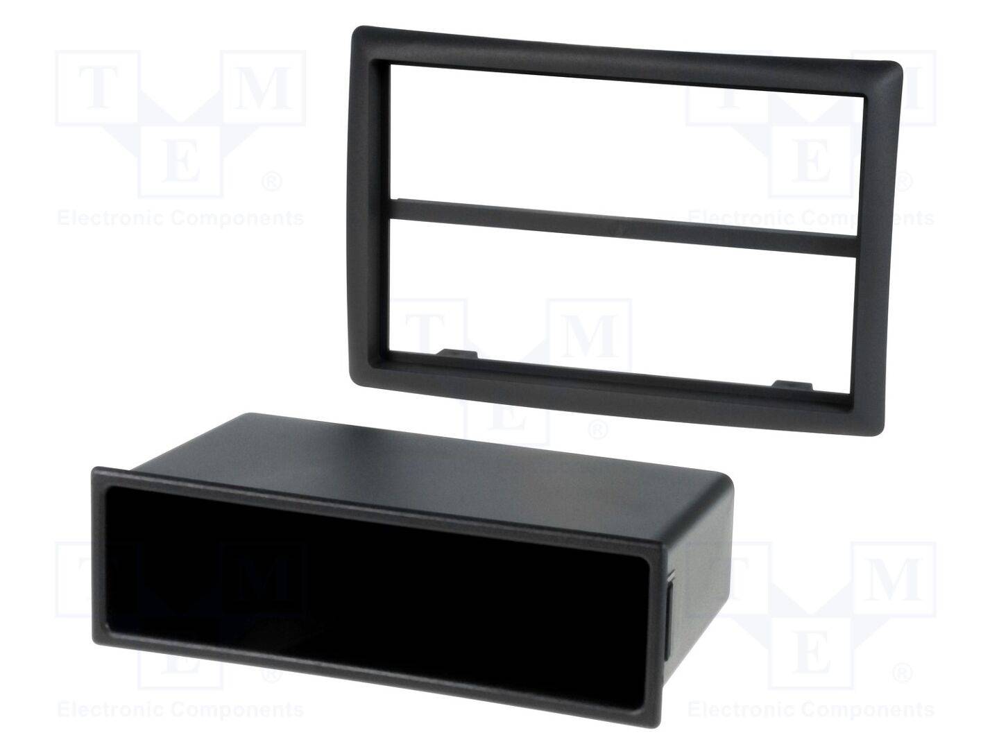 PER.PIC. RAM-40.235.3 Radiomontageframe; Renault; 2 ISO; zwart - 1 stuk-0