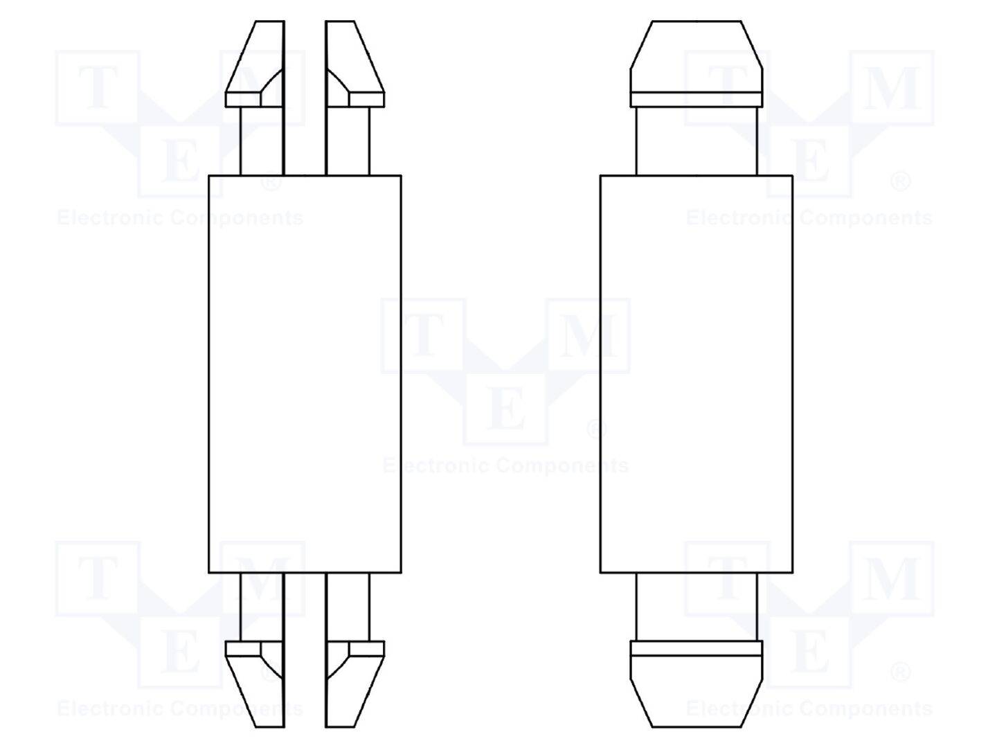DREMEC DR8G802V40515 PCB-afstand; polyamide 66; L: 34,9mm; klik/klik; natuurlijk; 8G802 - 10 stuks-0