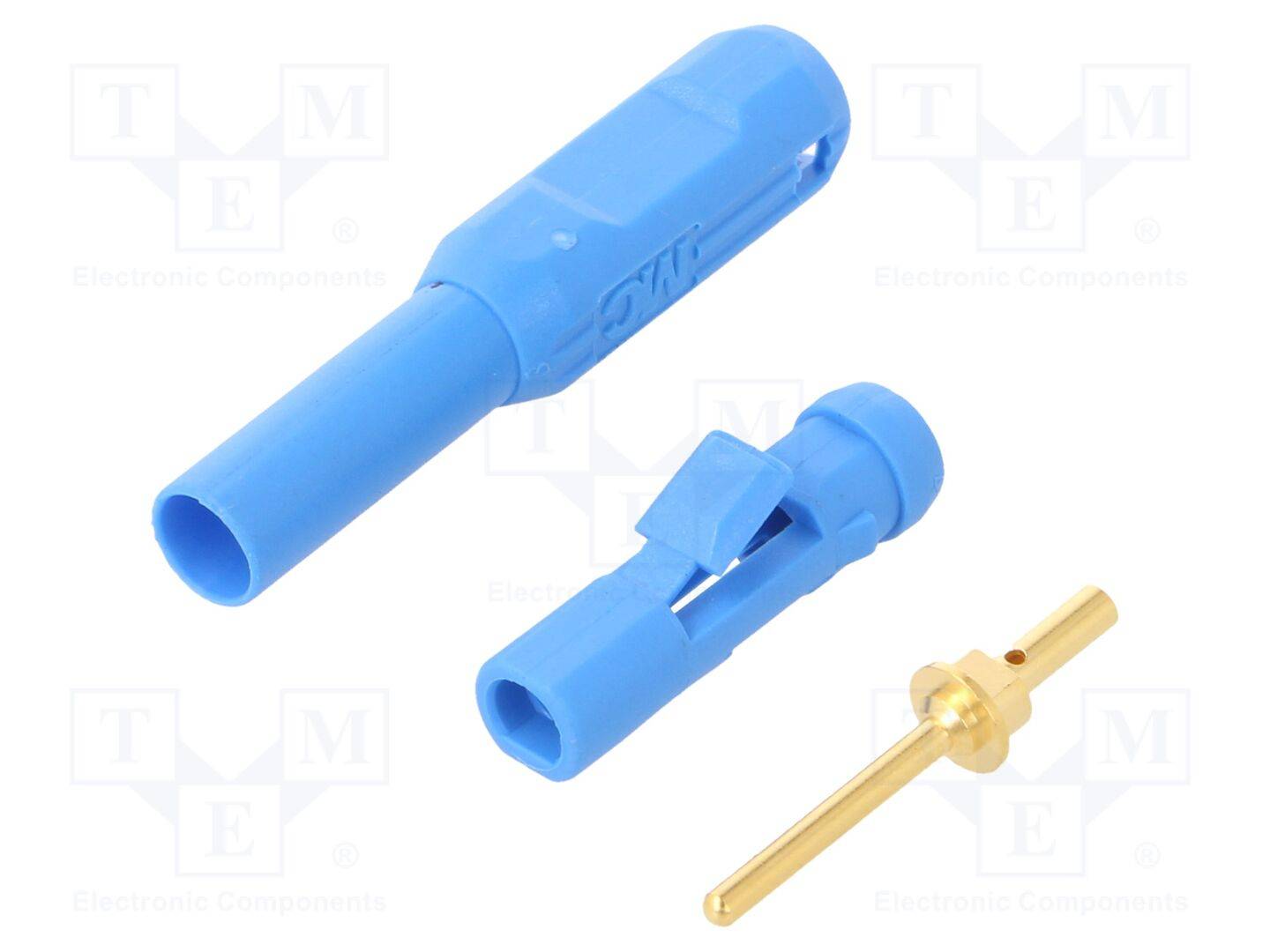 STÄUBLI MS1525-S-23 Labconnector: banaanstekker 1,5mm; stekker; blauw; L: 39,7mm - 1 stuk-0