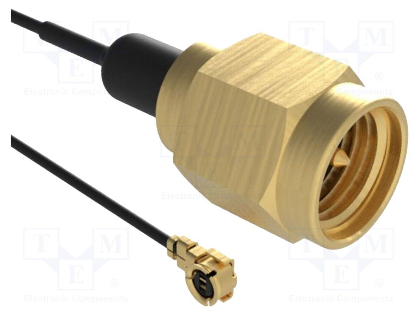 AMPHENOL RF 095-902-544-300 Kabel; 0,3m; AMC vrouwelijk,SMA mannelijk; hoek,recht; 50Ω - 1 stuk-0