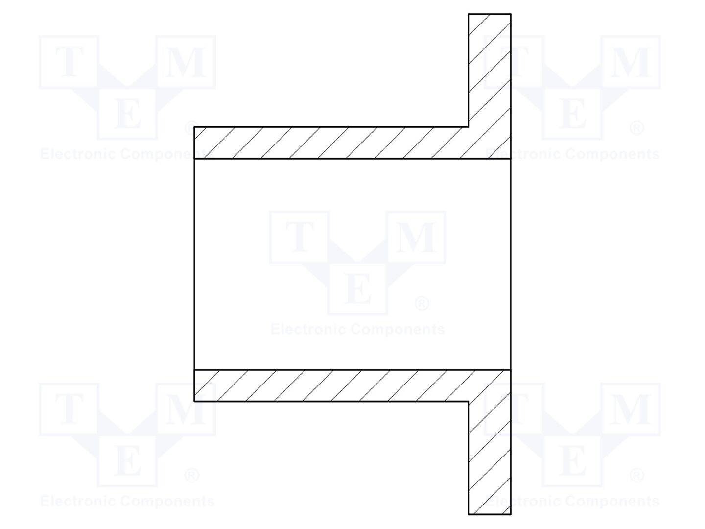DREMEC DR8GE05V40035 Isolatiebus; Øinw: 8,1mm; UL94V-2; polyamide 66; H: 8mm; Øext: 11mm - 10 stuks-0