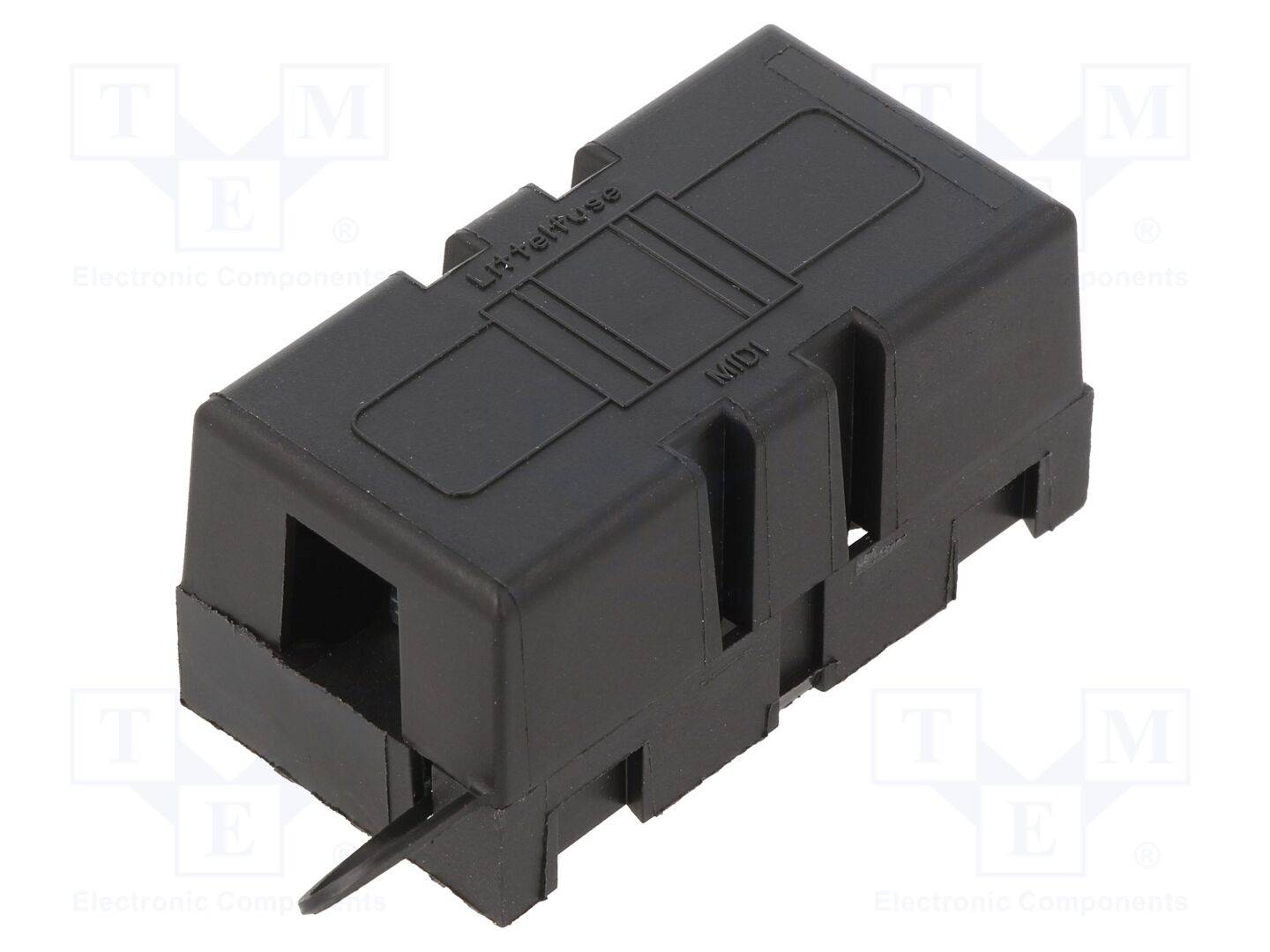 LITTELFUSE 0498900.TXN Houder; 40mm; 200A; schroeven; Uitg: schroeven M5; zwart; 32VDC - 1 stuk-0