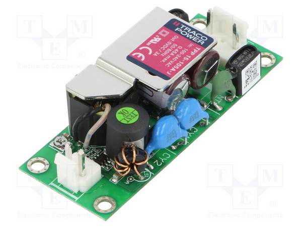 TRACO POWER TPP15-105A-J Voedingseenheid: schakelende; open; 15W; 120÷370VDC; 85÷264VAC - 1 stuk