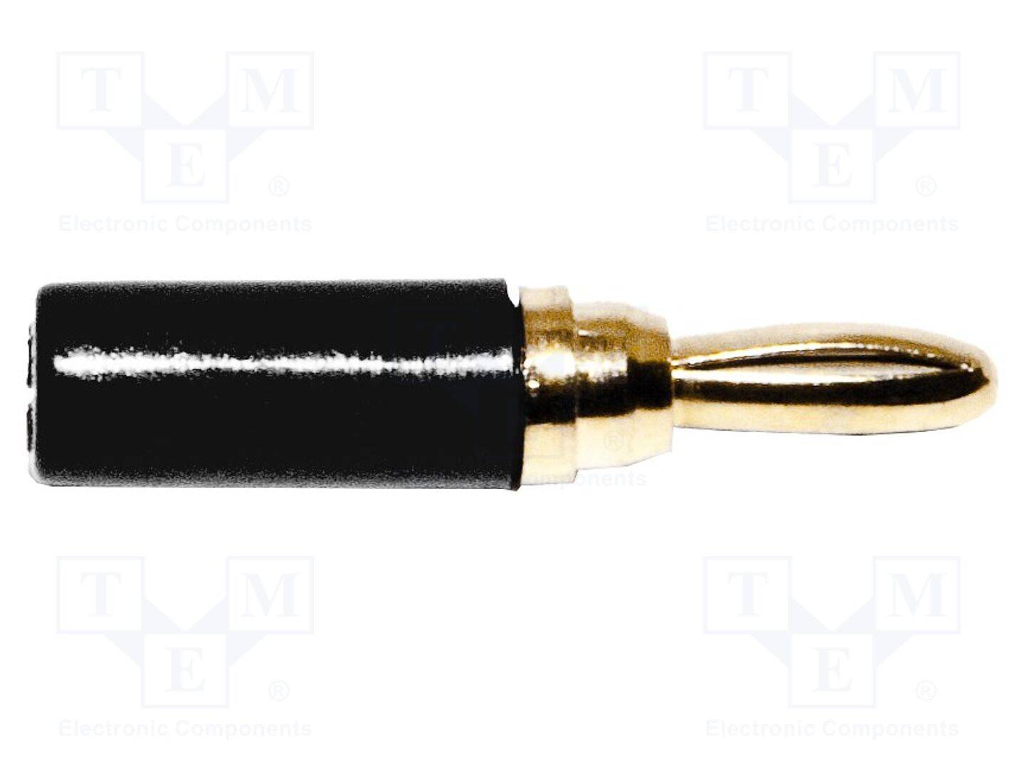 MUELLER ELECTRIC BU-P3690-0 Labconnector: banaanstekker 3mm; stekker; zwart; 1kVDC; 5A - 1 set-0