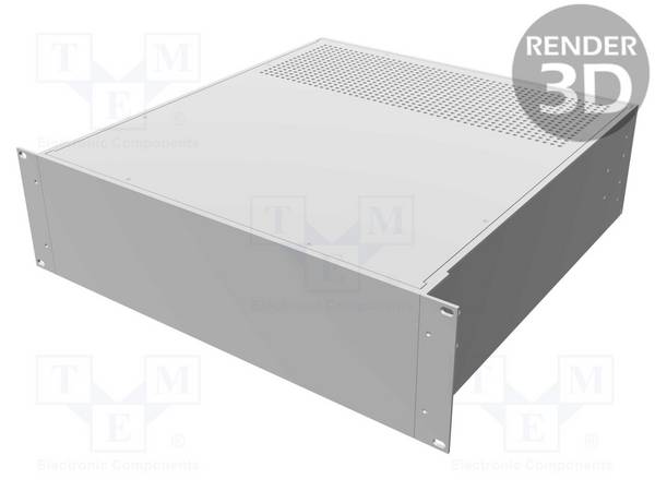 HAMMOND HM-RM3U1918VBK Behuizing: voor rackmontage; Standaard: 19"; 3U; W: 422mm; H: 133mm - 1 stuk