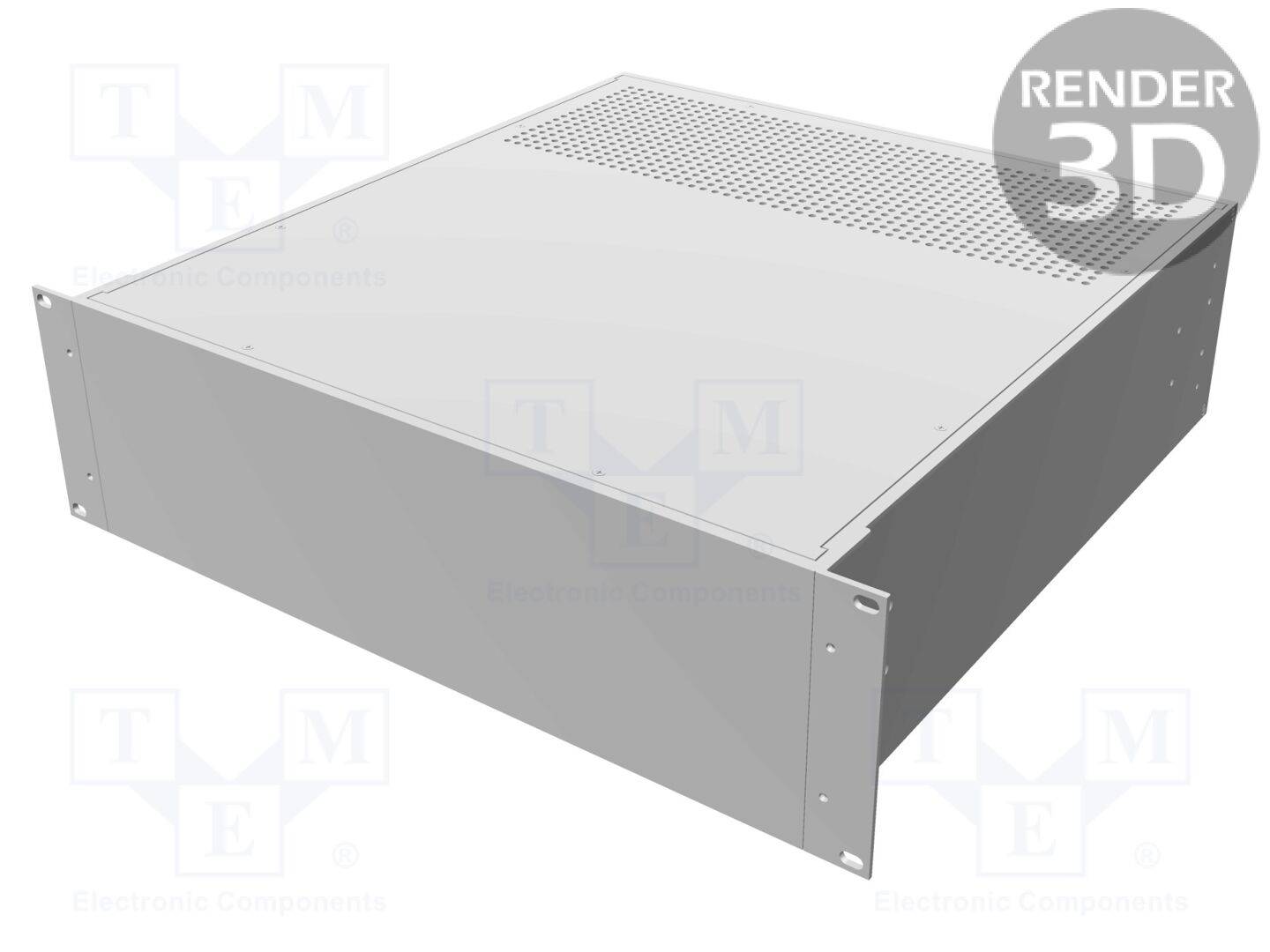 HAMMOND HM-RM3U1918VBK Behuizing: voor rackmontage; Standaard: 19"; 3U; W: 422mm; H: 133mm - 1 stuk-0