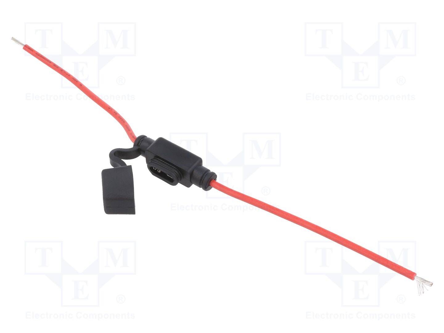 OPTIFUSE LPM-01B-16R Houder; 11mm; 15A; Uitg: draden; 58V; Kabelkleur: rood; -40÷85°C - 1 stuk-0