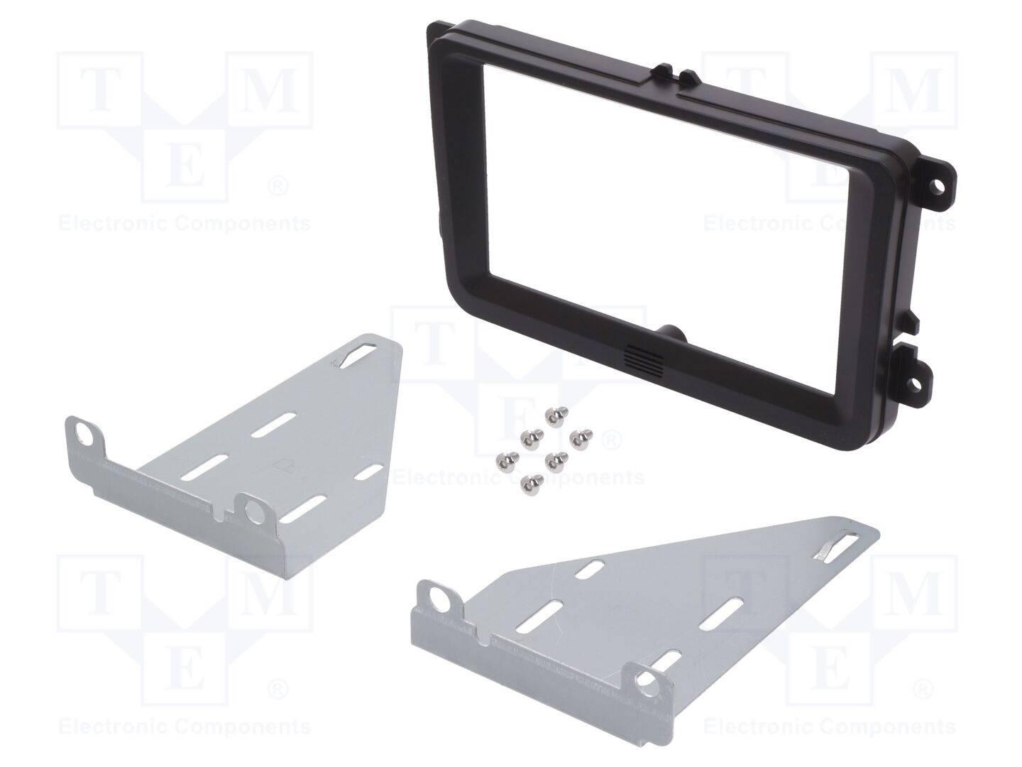 4CARMEDIA RAM-40.261.7 Radiomontageframe; Seat,VW,Škoda; 2 DIN; zwart - 1 stuk-0