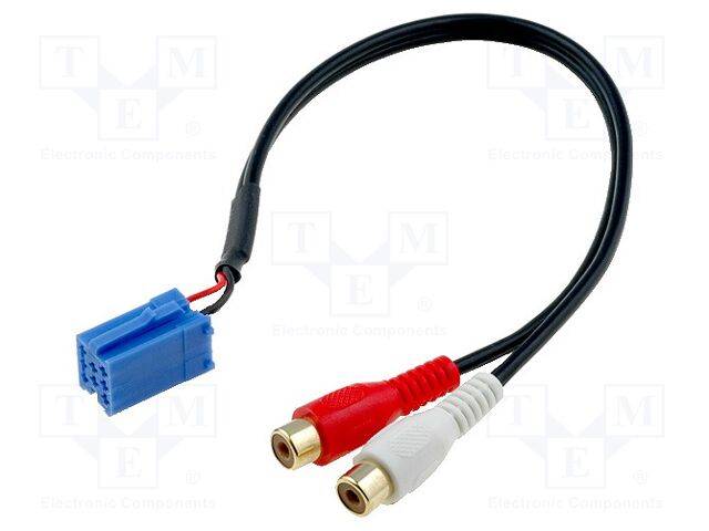 4CARMEDIA ZRS-AUX/BECKER Aux-adapter; RCA; Becker,Blaupunkt,VDO - 1 stuk-0