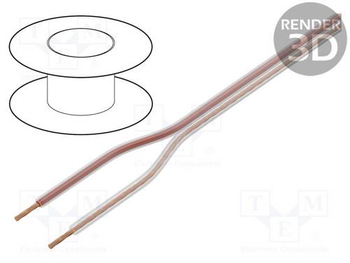 TASKER TAS-TSK63 Leiding: luidsprekers; 2x1mm2; koord; CCA; transparant; -15÷70°C - 1 meter