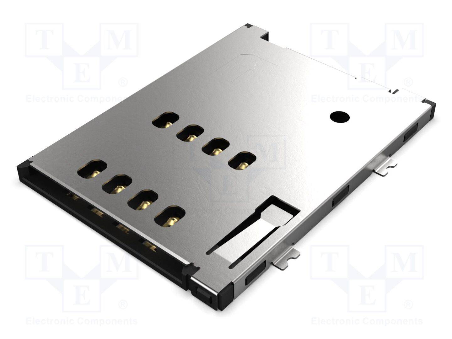 GCT SIM4065-8-1-15-00A Connector: voor kaarten; Mini SIM; push-push; SMT; gold flash - 1 stuk-0
