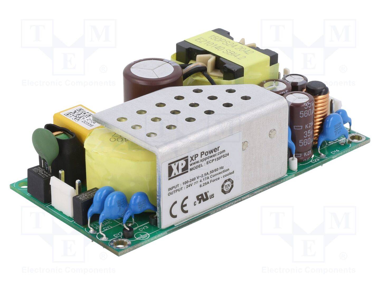 XP POWER ECP150PS24 Voedingseenheid: schakelende; open; 150W; 85÷264VAC; OUT: 1; 24VDC - 1 stuk-0