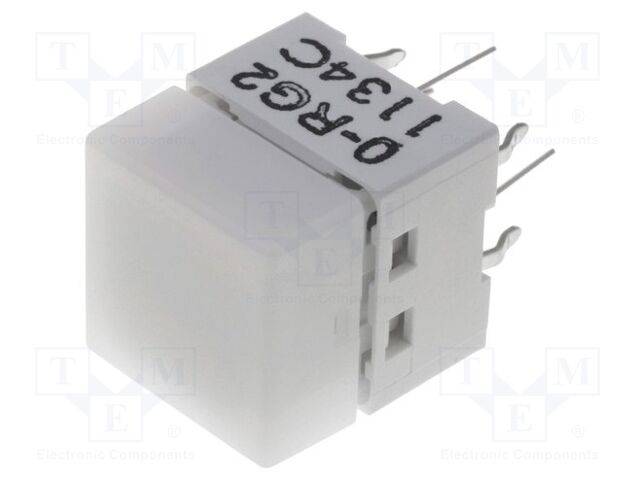 OMRON Electronic Components B3W-9000-RG2N Schakelaar: voor toetsenbord; pos: 2; SPST-NO; 0,05A/24VDC; wit - 1 stuk-0