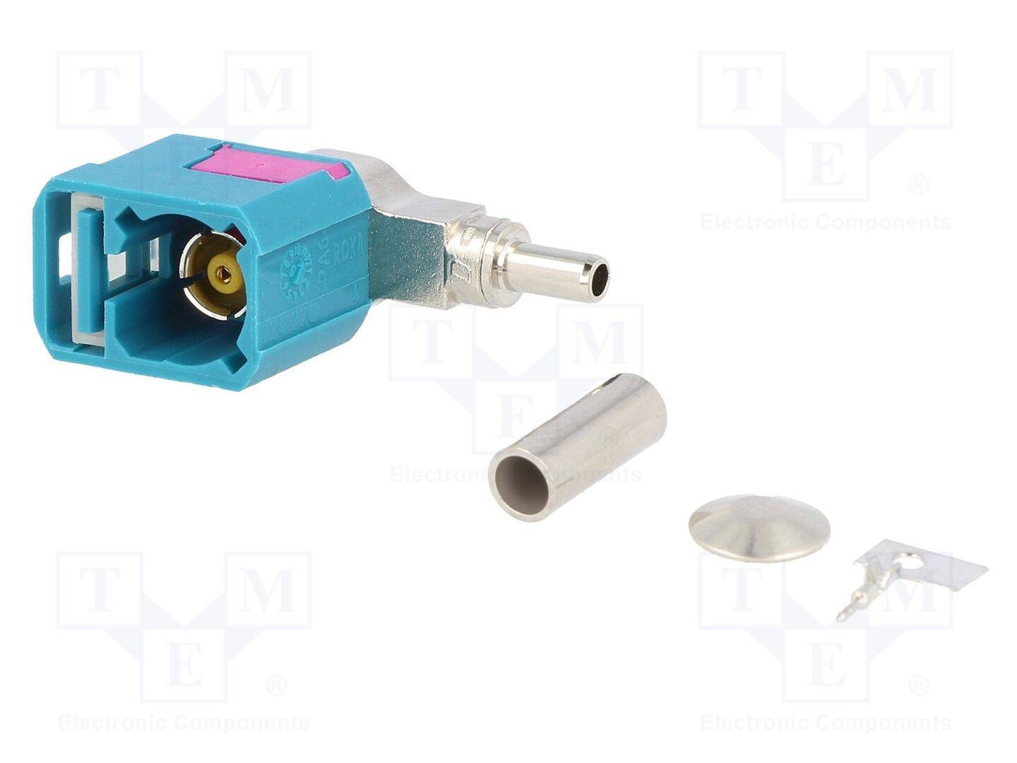 4CARMEDIA ANT.CONN.01 Connector: voor antennes; contact; FAKRA; RG174; hoek; groen - 1 stuk-0