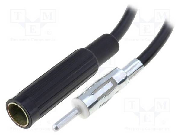 4CARMEDIA ZRS-PA-500 Kabel; 5m; DIN-contact,DIN-stekker; zwart; recht - 1 stuk