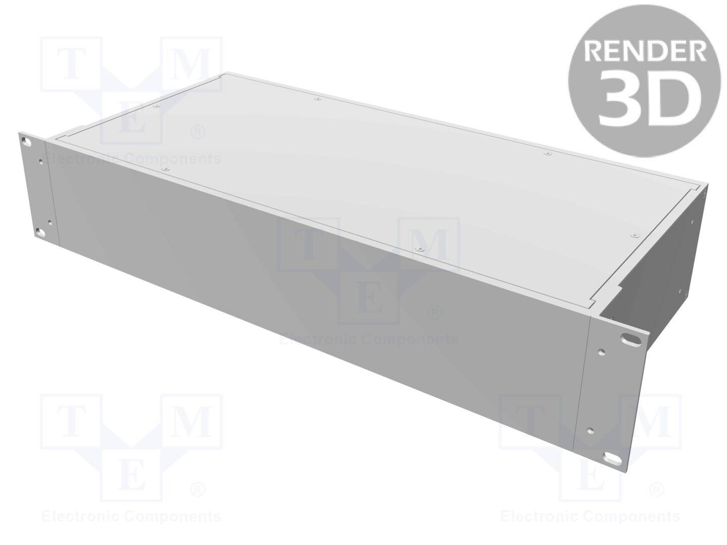 HAMMOND HM-RM2U1908SBK Behuizing: voor rackmontage; Standaard: 19"; 2U; W: 422mm; H: 89mm - 1 stuk-0