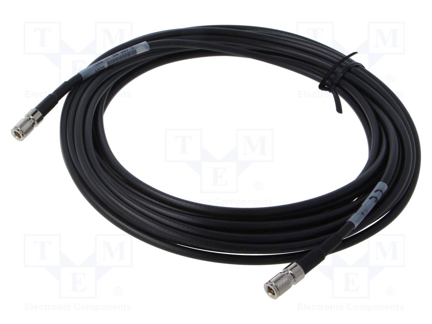 3M 1CX6-11-0S-007.0 Kabel; 7m; DIN-stekker,aan beide zijden; zwart; recht; 75Ω; 0÷40°C - 1 stuk-0