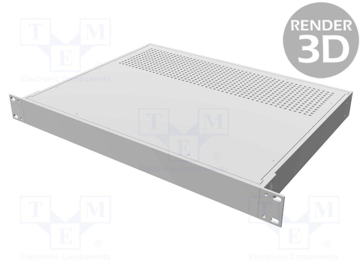 HAMMOND HM-RM1U1913VBK Behuizing: voor rackmontage; Standaard: 19"; 1U; W: 422mm; H: 44mm - 1 stuk-0