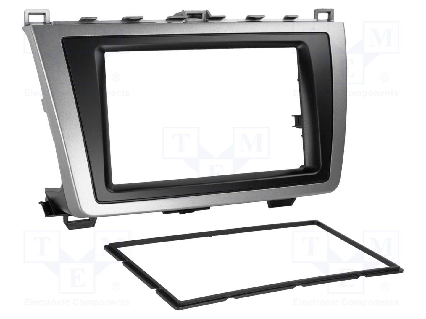 ACV RAM-40.1285.01 Radiomontageframe; Mazda; 2 DIN; zwart en zilver - 1 stuk-0