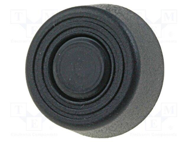 FIX&FASTEN FF-35 Voetje voor snelle assemblage; zwart; polyethyleen; A: 6mm - 10 stuks-0
