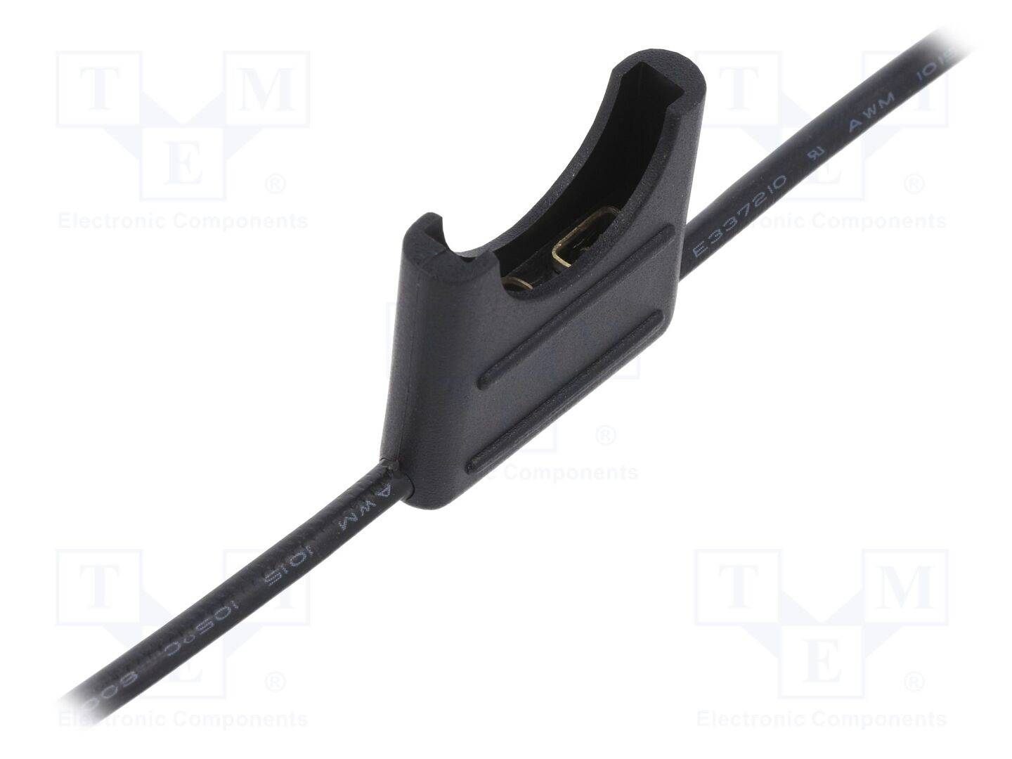 OPTIFUSE LPR-01B-16B Houder; 19mm; 15A; Uitg: draden; 32V; Kabelkleur: zwart - 1 stuk-0