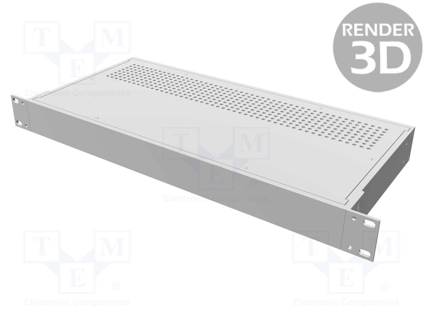 HAMMOND HM-RM1U1908VBK Behuizing: voor rackmontage; Standaard: 19"; 1U; W: 422mm; H: 44mm - 1 stuk-0
