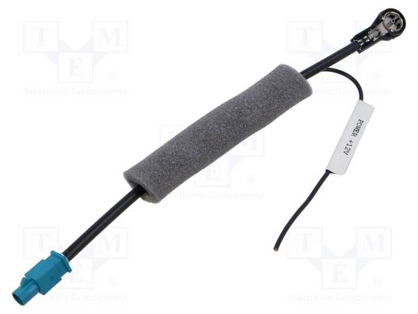 ACV 15-7581121 Kabel; 0,25m; Fakra-stekker,ISO-stekker; zwart; recht - 1 stuk